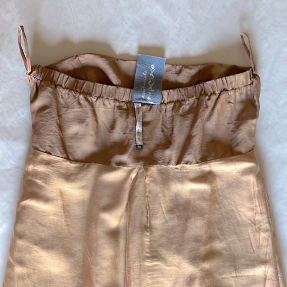 Manila Grace - Silk Blend Strapless Wrap Dress - IT 46 / US 6-8 - Made in Italy - Picture 6 of 8